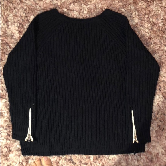 Ann Taylor Knitted Sweater Wool Arm Sleeve Zipper - Picture 5 of 5